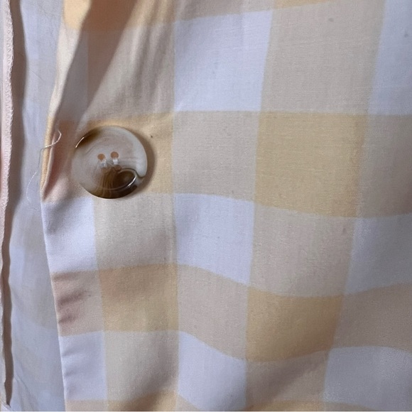 SHEIN Women's | Yellow & White Gigham Single-Breasted Blazer, sz m NWoT - Picture 3 of 16